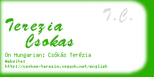 terezia csokas business card