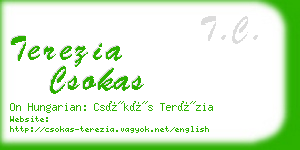 terezia csokas business card